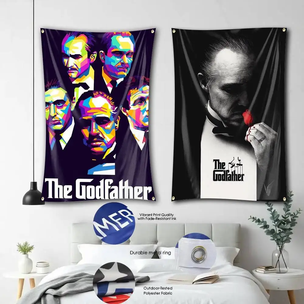 

Classic Movie G-God-Fathe Flag Tapestry Banner for Bedroom Living Room Outdoor Camping Custom Supported