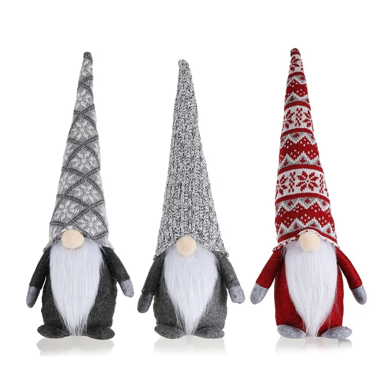 

Gnome Ornaments Long Hat Faceless Standing Elf Decoration Festive Gifts Drop shipping