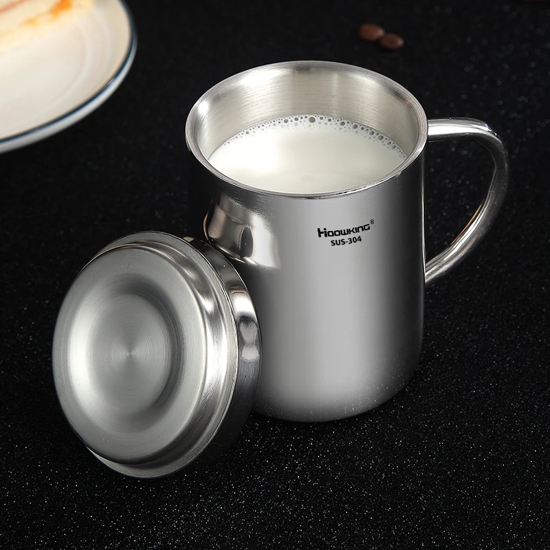 Taza de 200ml-500ml, taza de agua de doble cubierta de acero inoxidable 304, taza de café, taza de cerveza, taza de leche para el hogar, taza de agua para niños