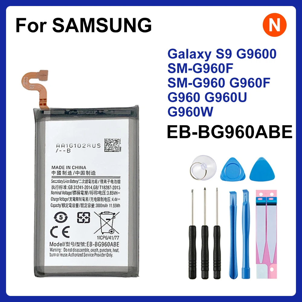 EB-BG960ABE 3000mAh Battery For Samsung Galaxy S9 G9600 SM-G960F SM-G960 G960F G960 G960U G960W