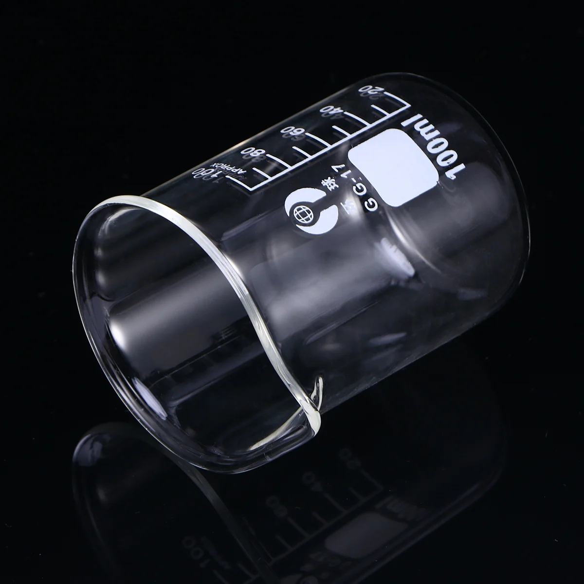 50 ml Küchenbehälter, Messbecher für Laborglas, abgestuft, Haushalt