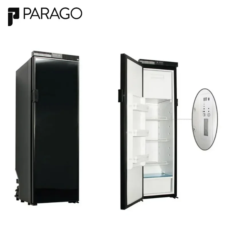 12V DC RV Fridge 148L Dual-Zone,Van Freezer Caravan Compressor Refrigerator Large Capacity Camper Freezer Fridge 110V 240V AC