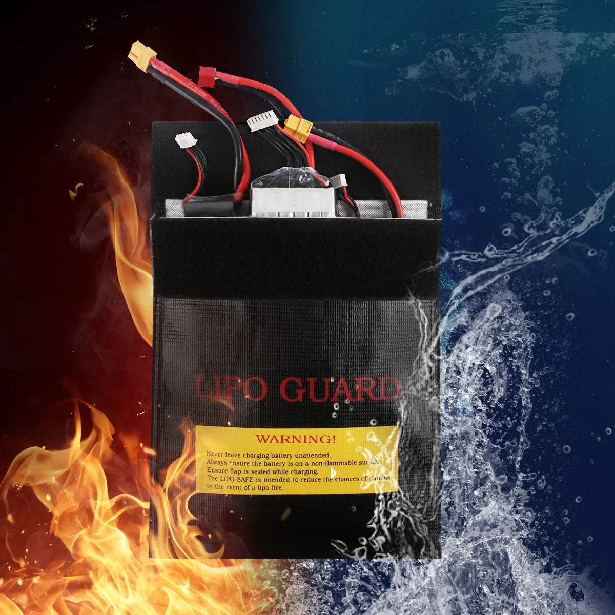 High Quality RC LiPo Battery Safety Bag Fireproof Waterproof Charge Sack 18x23cm 30x23cm Red Black Silver for Safe Guard - view 5