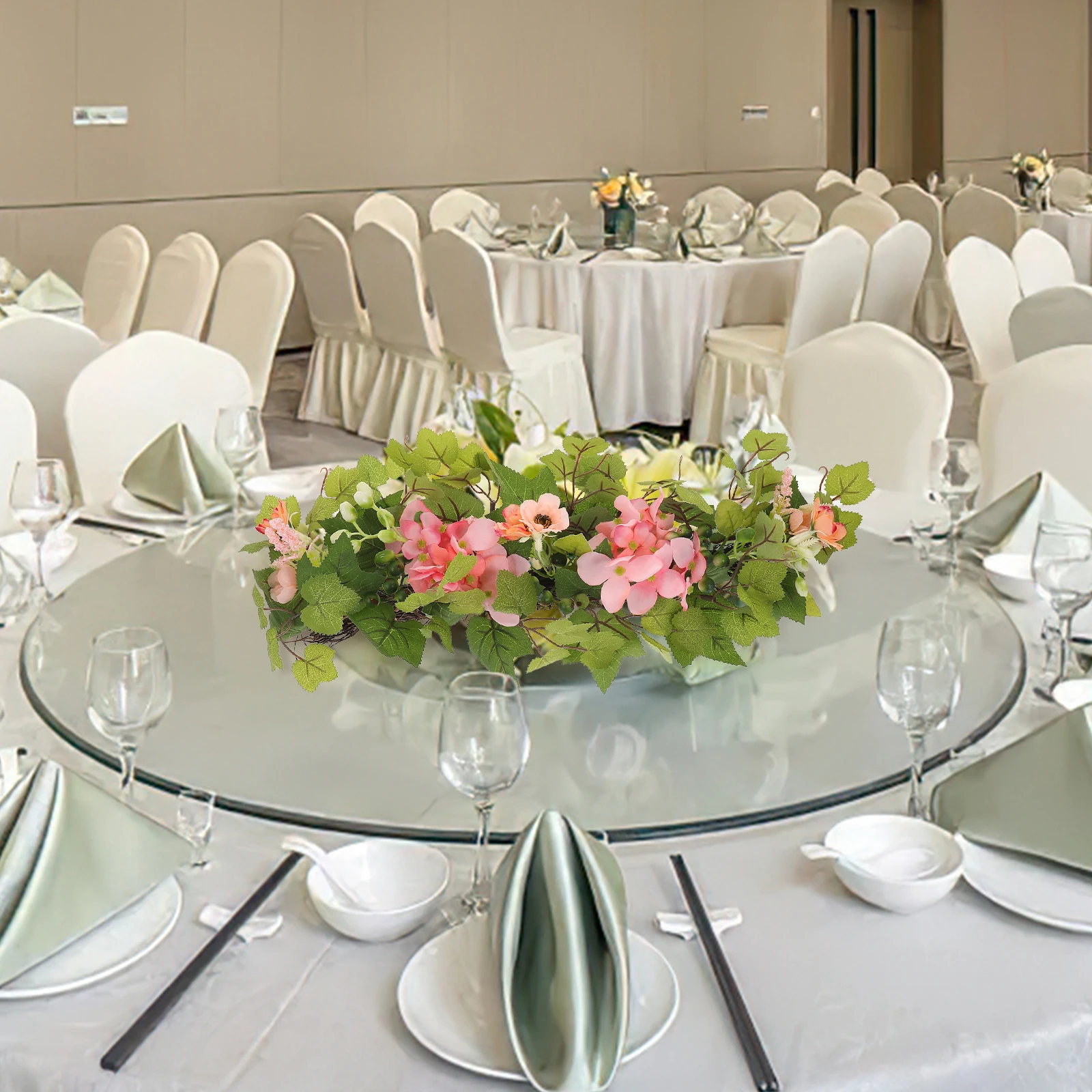 

Wedding Ornament Artificial Decor Fake Wall Panels Flower Table Decoration Holder Elegant Flower Arrangement For Home
