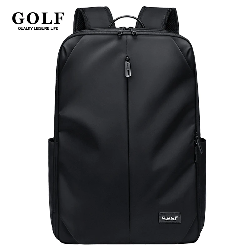 GOLF Men Backpacks Oxford Waterproof Business Trip Backpack with Laptop Compartment 15.6 inch Black Travel Back Pack 20 liter