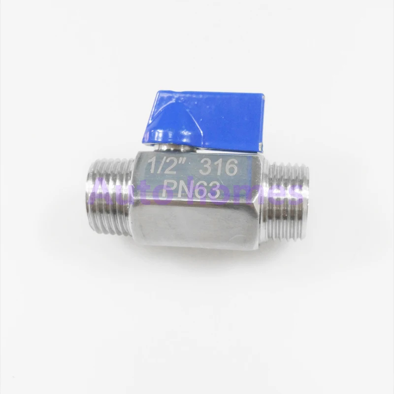 MINI Ball valve Stainless steel 1/8 1/4 3/8 1/2 BSP Female male SS304 316 Brewer Hardware 2 way ball valve