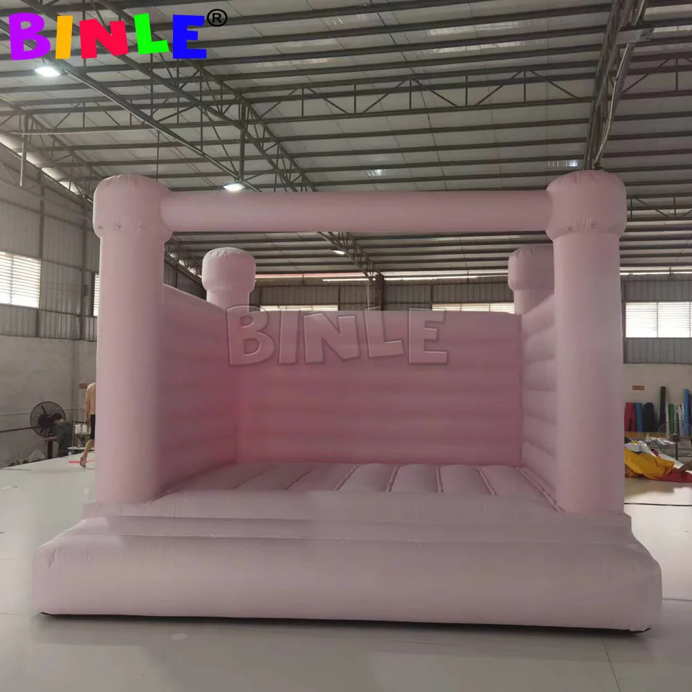 8ft Commercial Inflatable Bounce House Combo Girls Modular Pink Bouncy Castle Jumpers Wedding Bouncer For Kids Birthday Party