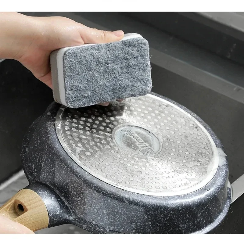 5/20pcs Sponge Wipe Thick White Dishwashing Sponge Kitchen Household Cleaning Sponge Block Dishcloth Rag
