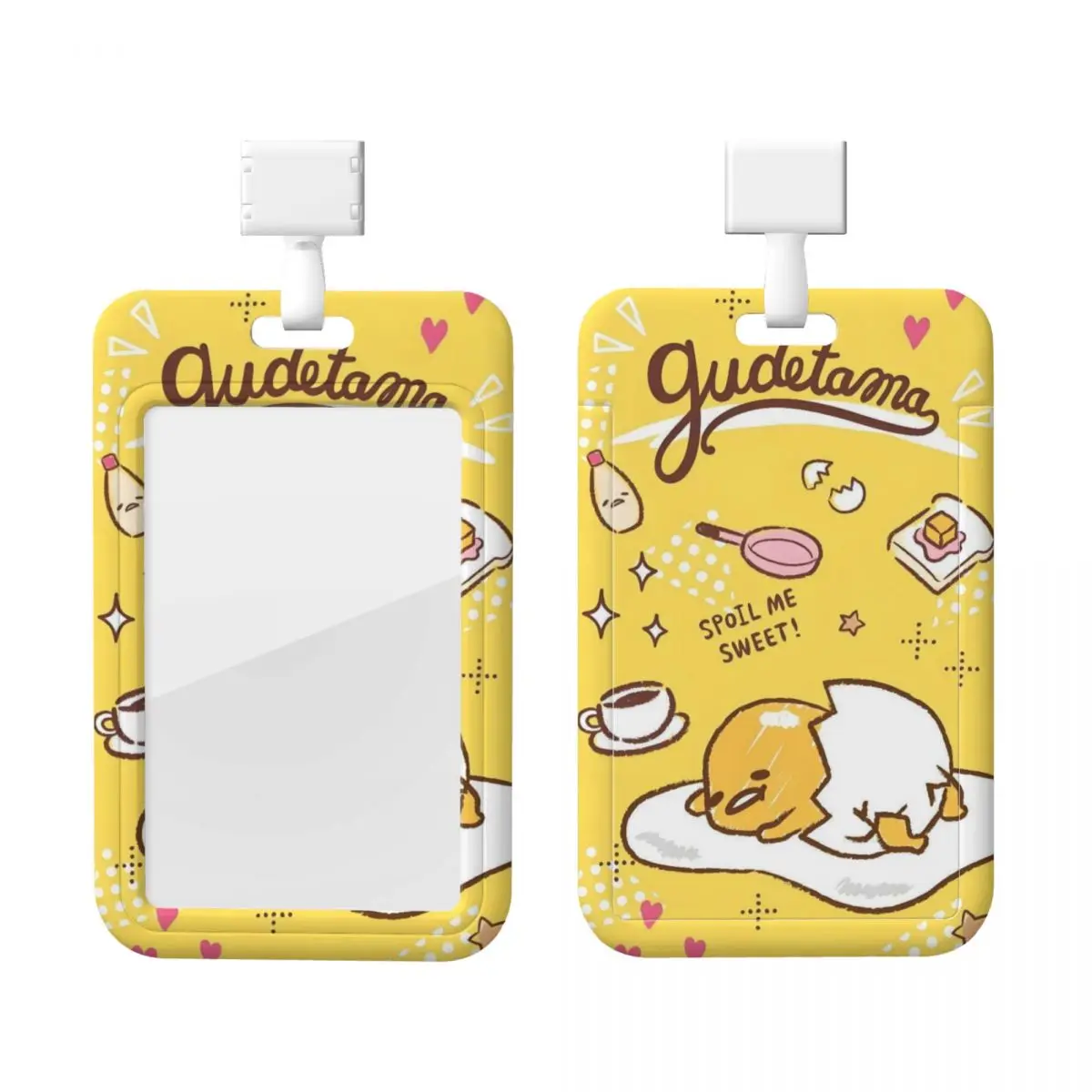 

Пользовательский аниме Gudetama мультяшный ремешок для удостоверения личности протектор бейдж карты унисекс студенческий кампус ремешок держатель для карт аксессуары для обзоров
