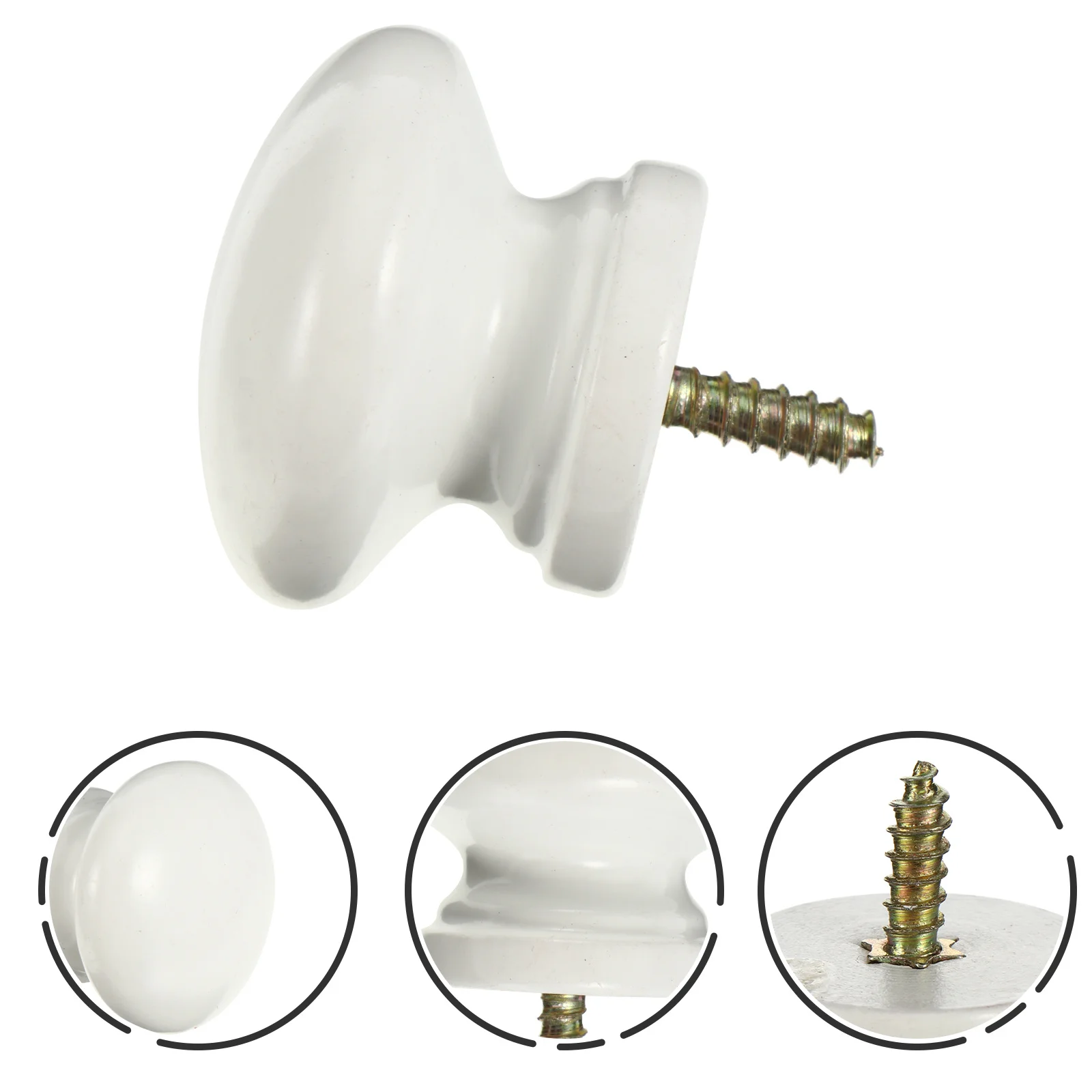 

8 Pcs Kitchen Cabinet Handle Knob Nursery Drawer Handles Pull Brown Hardware Knobs