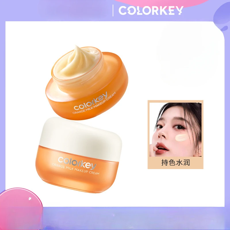 Colorkey Orange Face Cream Pre Makeup Primer Isolating Paste Cream Moisturizing Pre Invisible pores Face Makeup