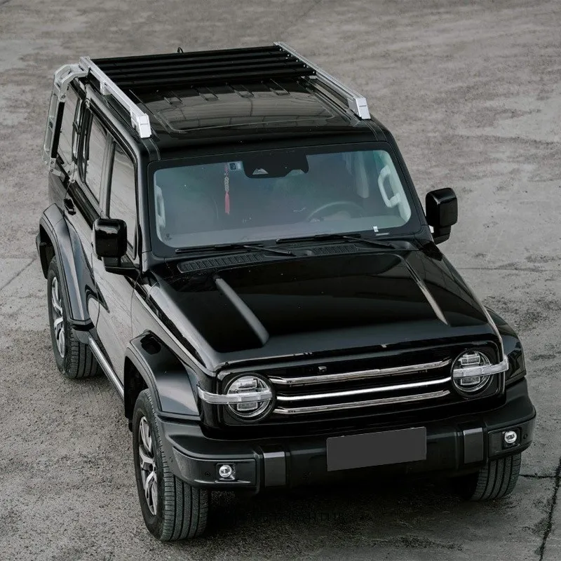 

New Design Aluminum Alloy External Modification Parts Roof Luggage Rack Side Ladder Side Bag for GWM Tank 300 Accessories