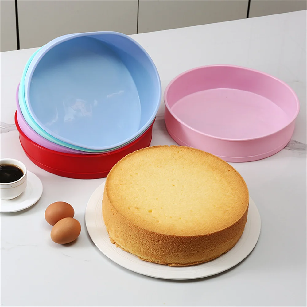 6  8 10 Inch Round Cake Mold Silicone Molds for Cakes Nonstick Cake Pan Baking Forms Pastry Molud