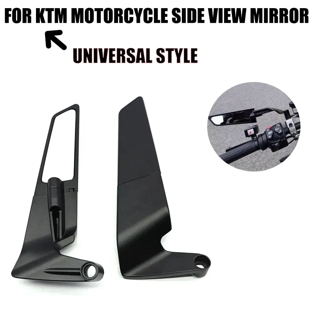 

Зеркало бокового вида для мотоцикла KTM 125 200 250 390 690 790 890 Duke 990 1290 1390 Super Duke Stealth Winglets, зеркала заднего вида