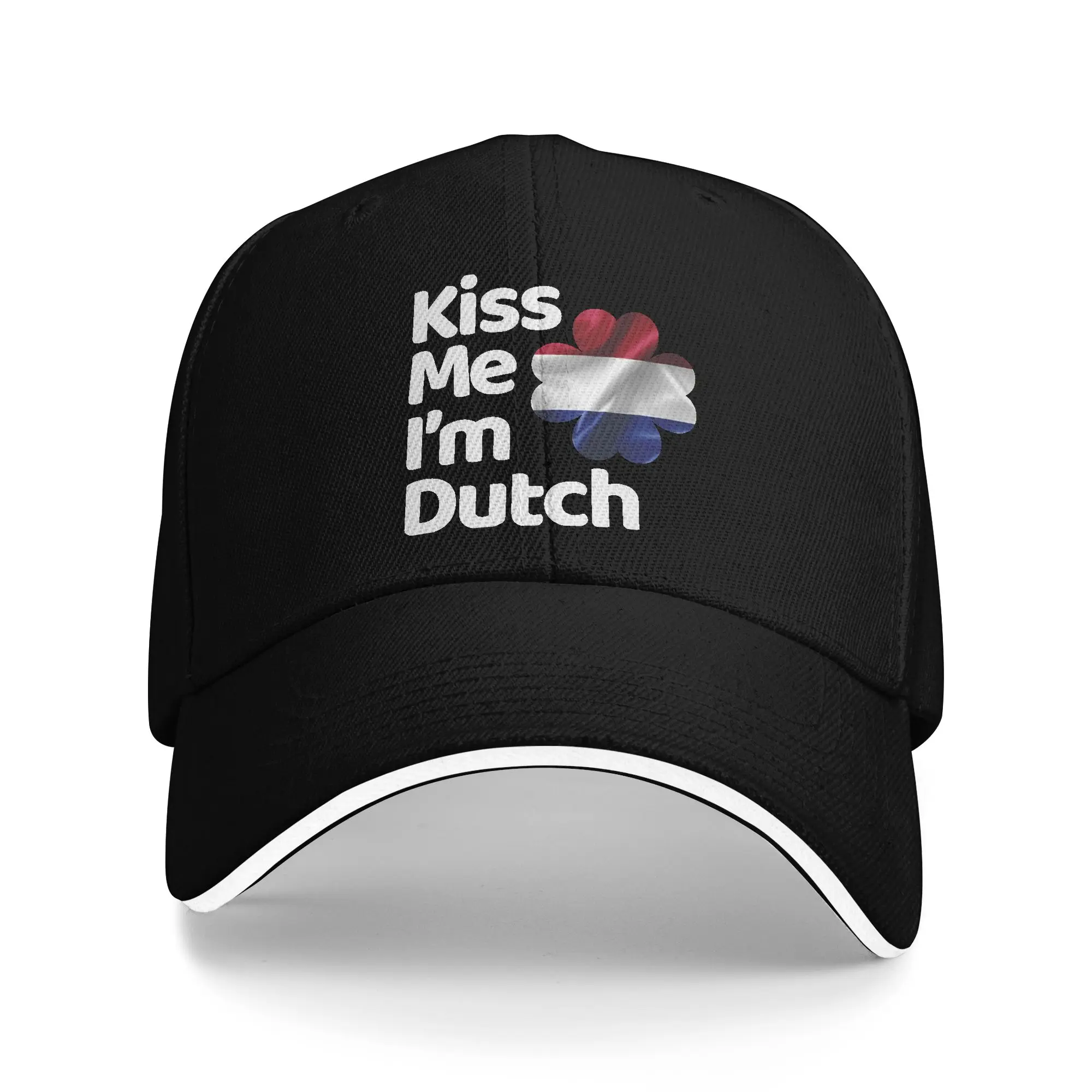 Summer New Baseball Caps Kiss Me I am Dutch from Netherlands Wear For Unisex Golf Cap Retro  Snapback Cap Adjustable