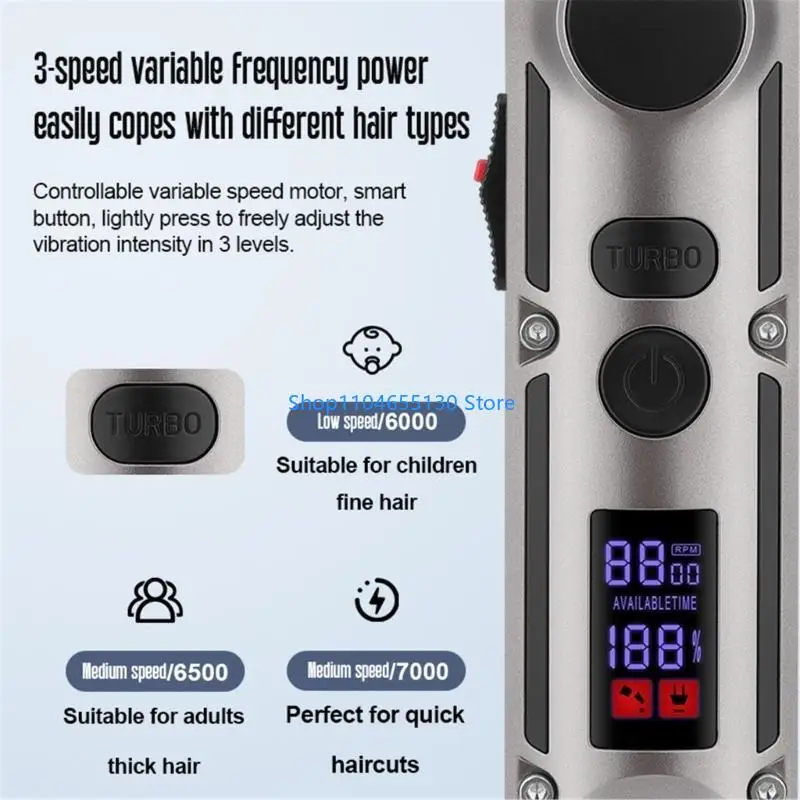 Tươngu tóc không dây có thể sạc lại cắt tóc cắt điện