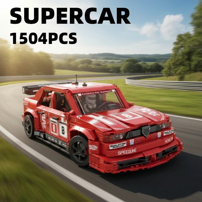 

Наборы строительных блоков для сборки суперкара из 1504 деталей, модель грузовика, игрушки-конструкторы, настольные украшения, подарки для детей и взрослых