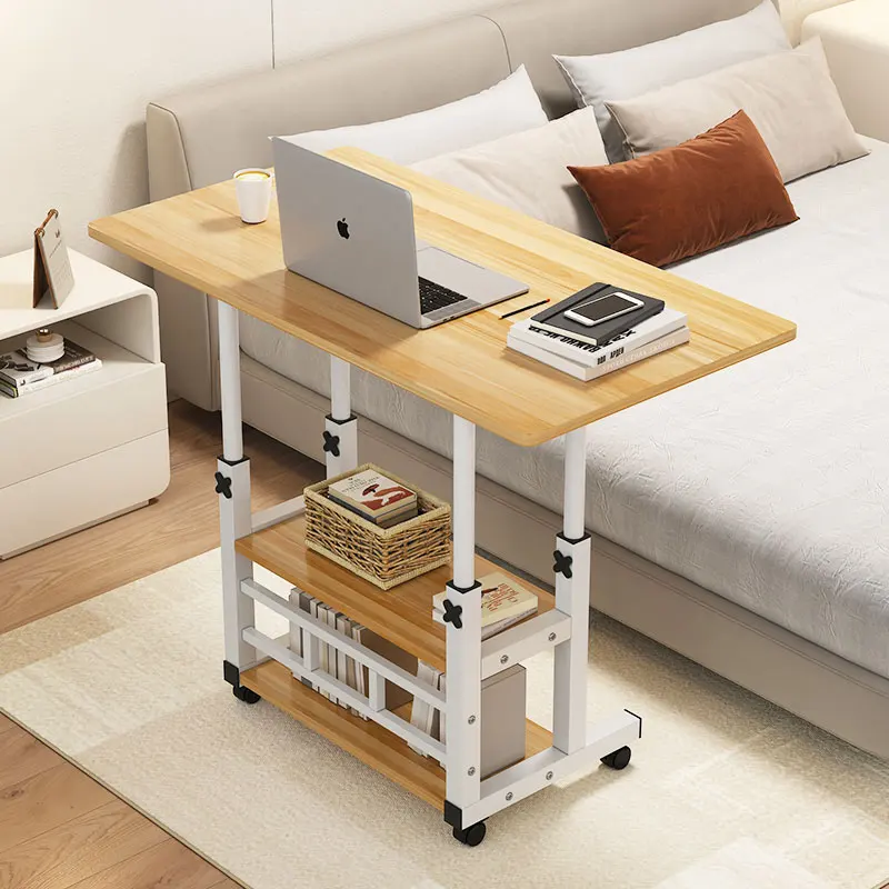 Bedside Table Can Be Moved Dormitory Small Table Simple Computer Desk Bedroom Desk Home Student Lazy Lift Table