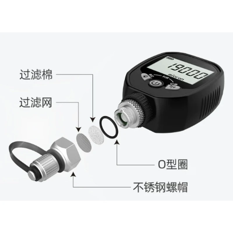 Wireless Bluetooth Digital Vacuum Gauge, High Precision Absolute Pressure Tester for System, Smart Manometer