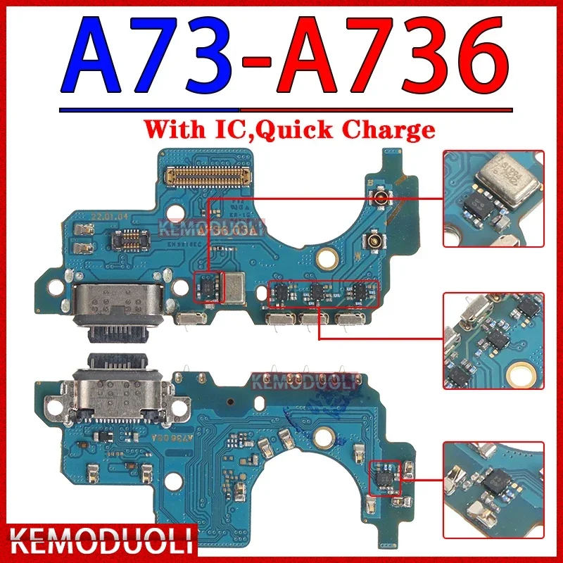 Usb Dock Charger Port for Samsung Galaxy A03 Core A03S A13 A23 A33 A53 A73 4G 5G Charging Board Module