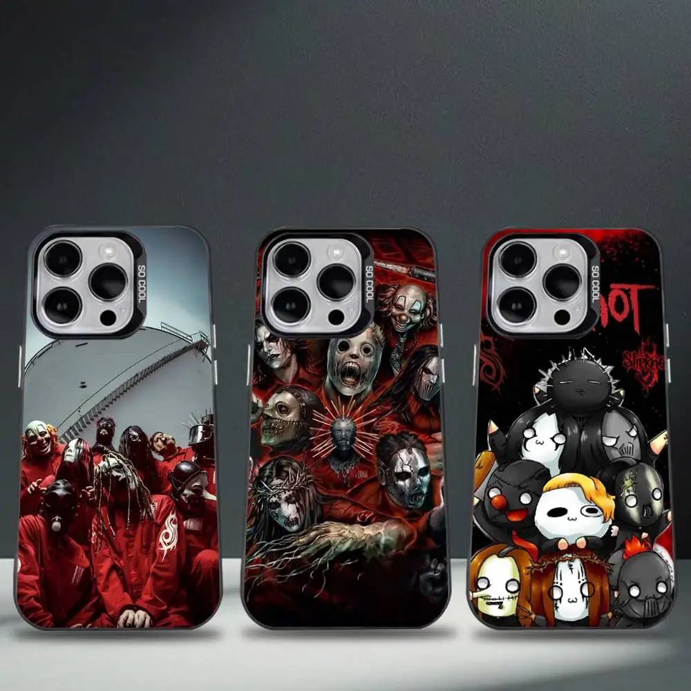 

Rock S-Slipknots Band Phone Case For iPhone 17,16,15,14,13,12,11,Pro,Max,Plus,E,Air,Mini Black Tpu Cover