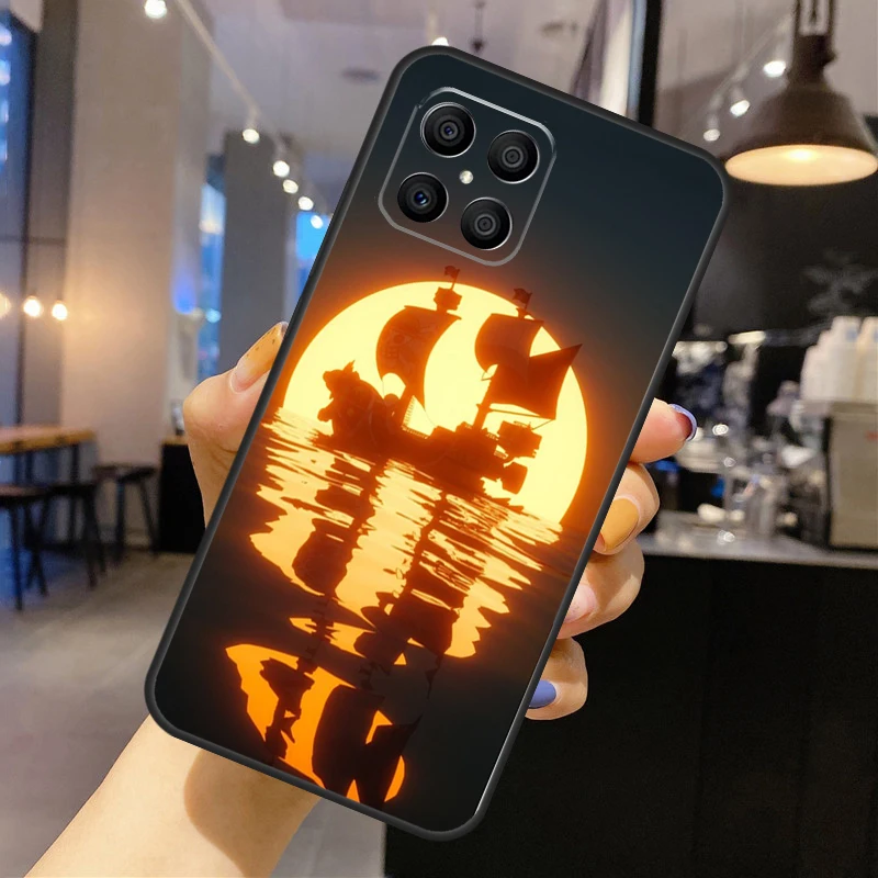 Thuyền Buồm Tàu Cướp Biển Ốp Lưng Điện Thoại Huawei P30 P20 P40 Lite P50 Pro P Thông Minh 2019 Nova 5T Danh Dự 50 X8 X9 Bao