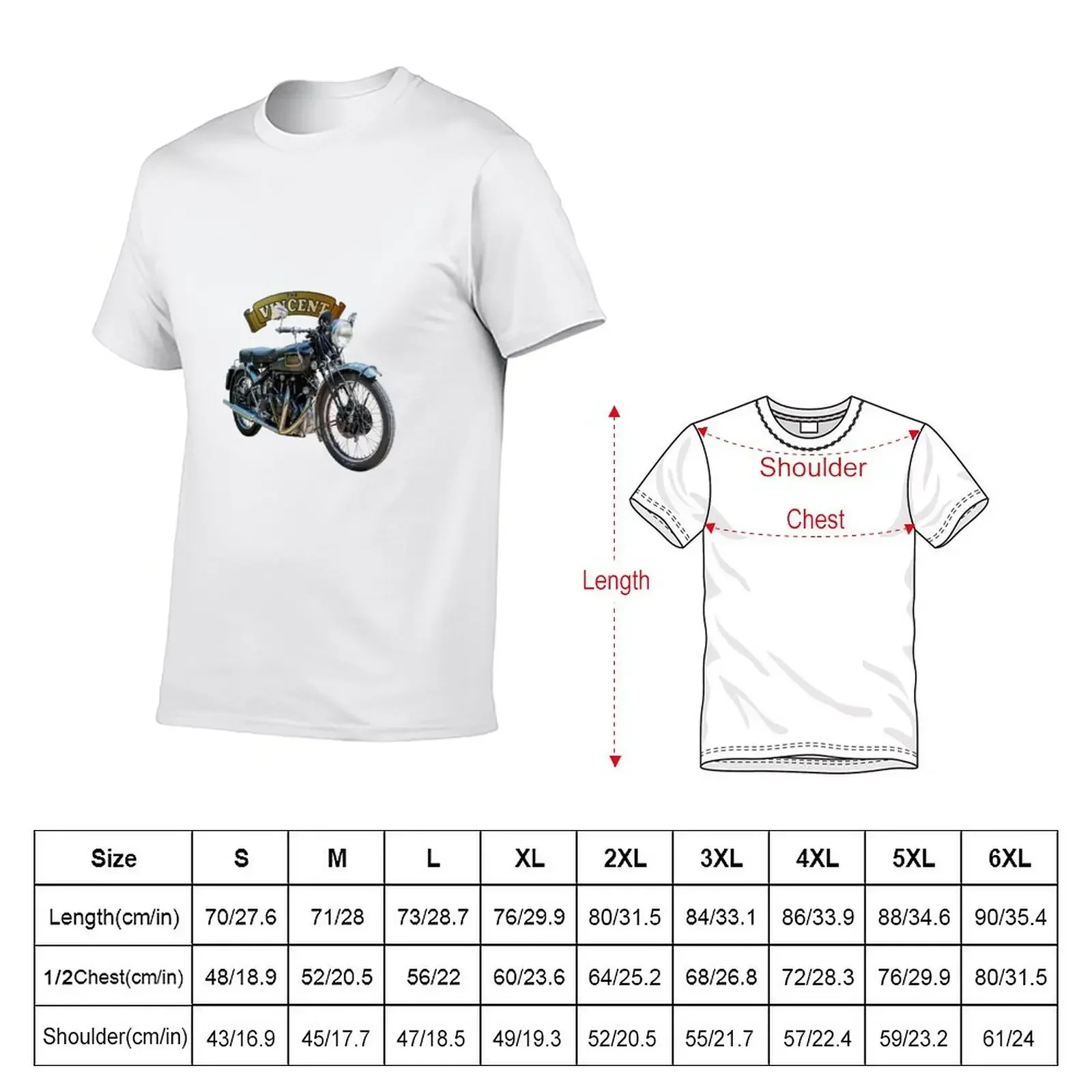 1949 Vincent Rapide HRD Series B T-Shirt tops heavyweights t shirts men