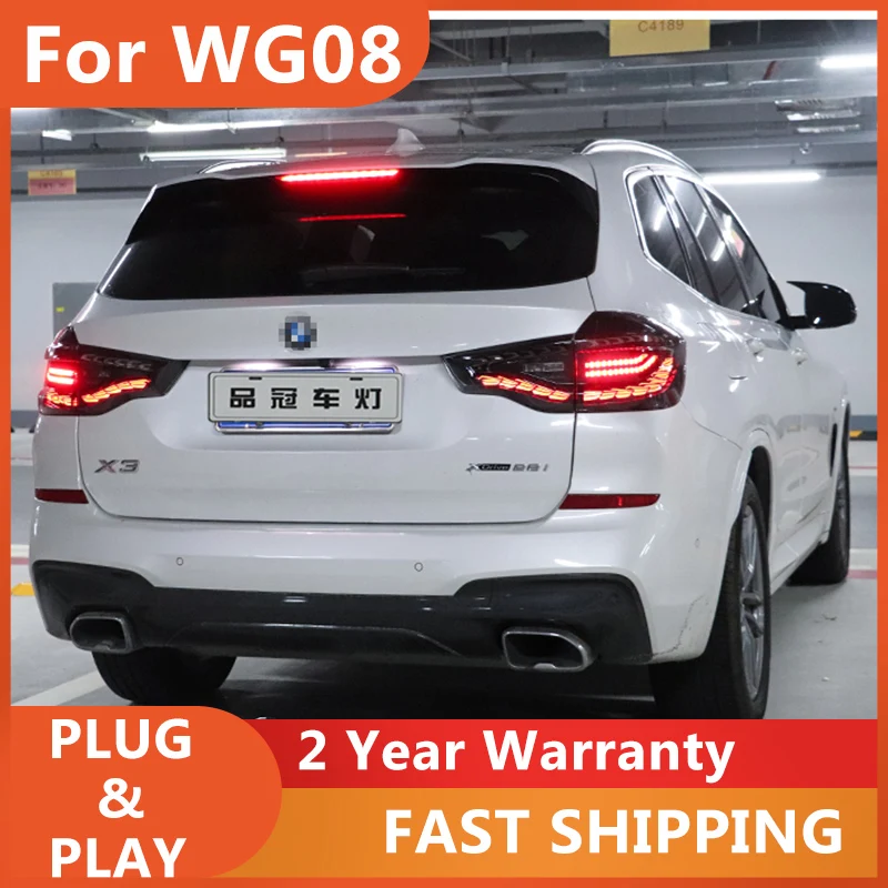 

Автомобильные аксессуары для BMW X3, задние фонари 2018-2022 BMW G08, задние фонари GTS Design, задние DRL, противотуманные фары, указатель поворота, задний ход