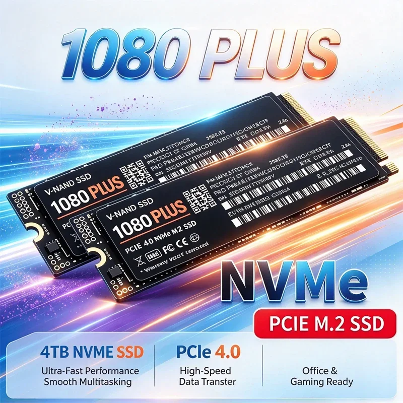 1080 PLUS M.2 2280 PCIe4.0 X4 NVMe SSD,TLC 3D NAND,500GB/1TB/2TB/4TB Internal SSD for PS5, Laptop & Desktop PC