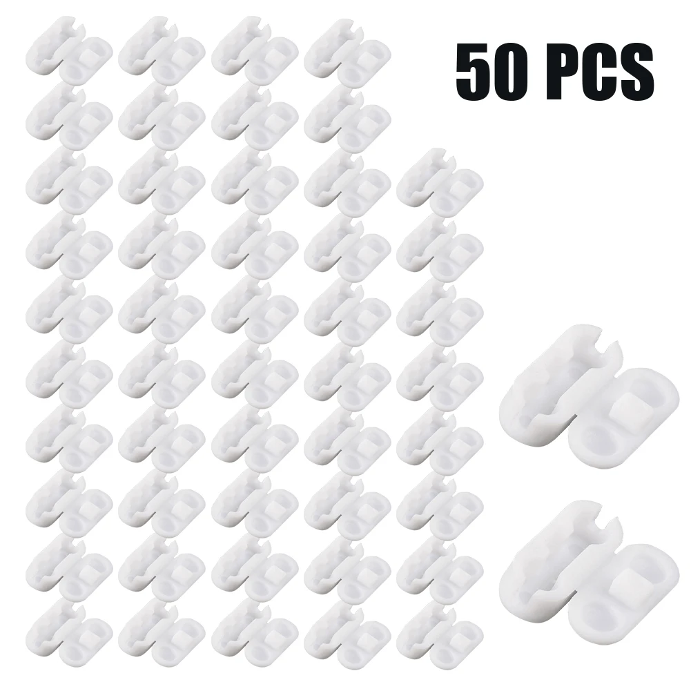 10/30/50 Pcs Roller Blinds Pull Cord Connector Curtain Chain Connector For Vertical Blinds Joiners Clips Replacement Plastic