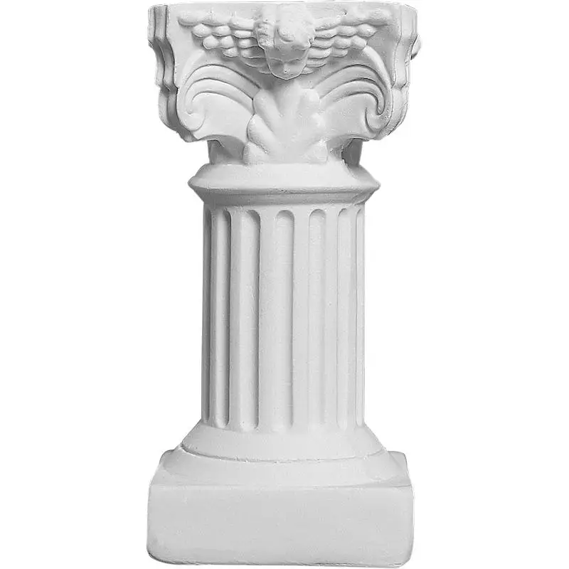 C Roman Pillar Greek Column Statue Pedestal Candlestick Stand Figurine Sculpture Indoor Home Dinning Room Garden Scenery Decor