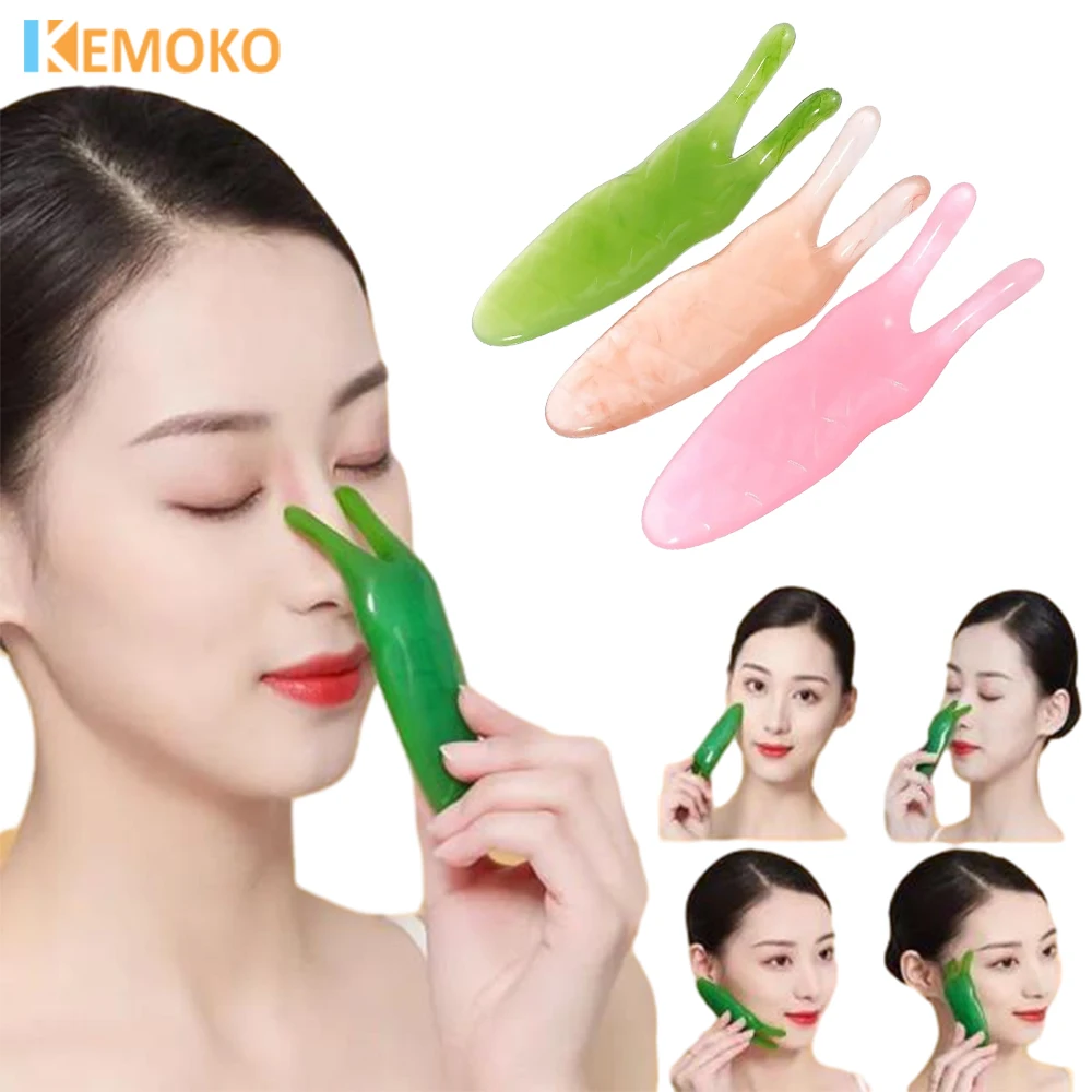 Resin Nose Massager Lifter Clip Nose Massage Tool Face Massager,Nose Scraper Resin Tool Nose Corrector Guasha Slimming Device