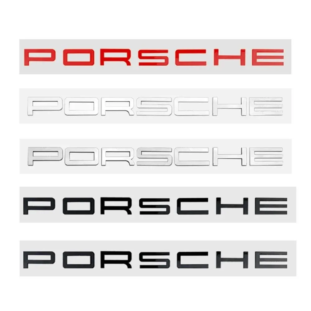 ABS Car Tailgate Letters Emblem Logo Rear Badge Engine cover Sticker for Porsche Boxster Cayenne Panamera Macan Caymanauto 2024