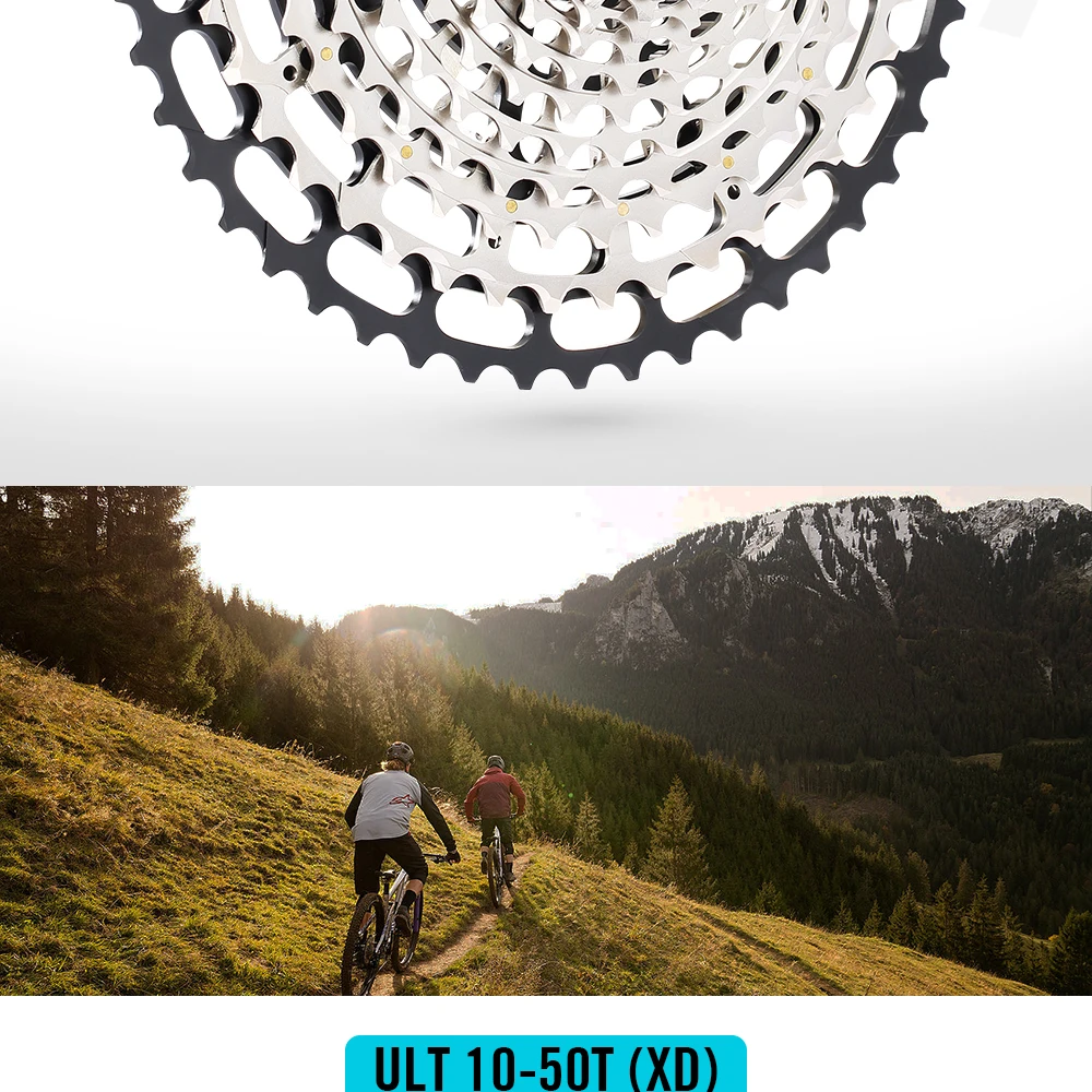 SPEDAO 12 Speed MTB Cassette 10-52T 10-50T 11-50T XD HG Freewheel Lightweight CNC K7 Sprocket Drivetrain Upgrade Bike Parts
