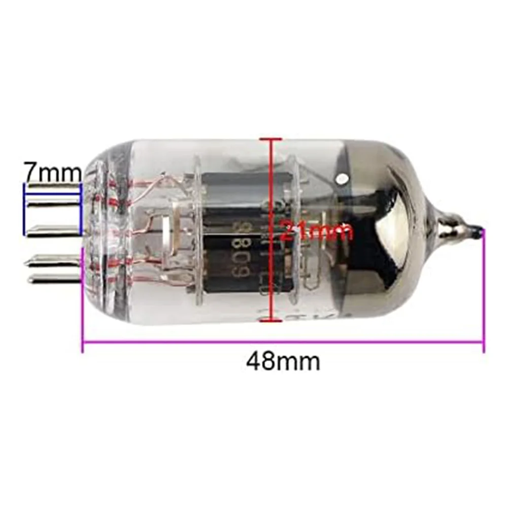 2pcs GHXAMP 6N1 สูญญากาศ Amp Class J Militarys Vrade วาล์วเปลี่ยน ECC85 6H1n วาล์วสําหรับ Hifi Audio เครื่องขยายเสียงเพิ่มเสียง