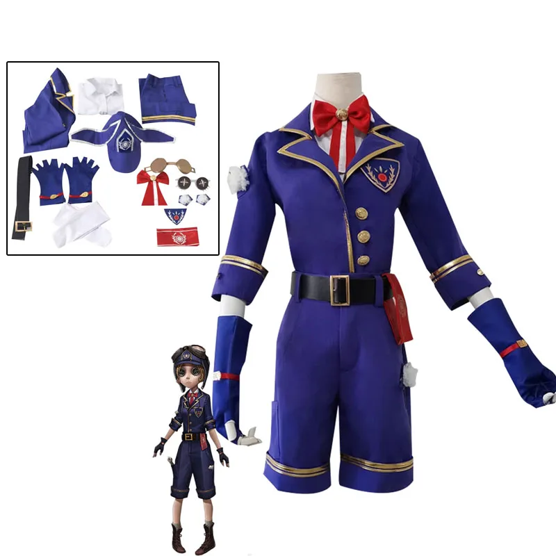 

Игра Identity V Tracy Reznik Mechanic Косплей Костюм Цвета Слоновой Кости Башня Аниме Вечеринка Синяя Униформа Мужчина Женщина Рождественский Карнавальный Костюм