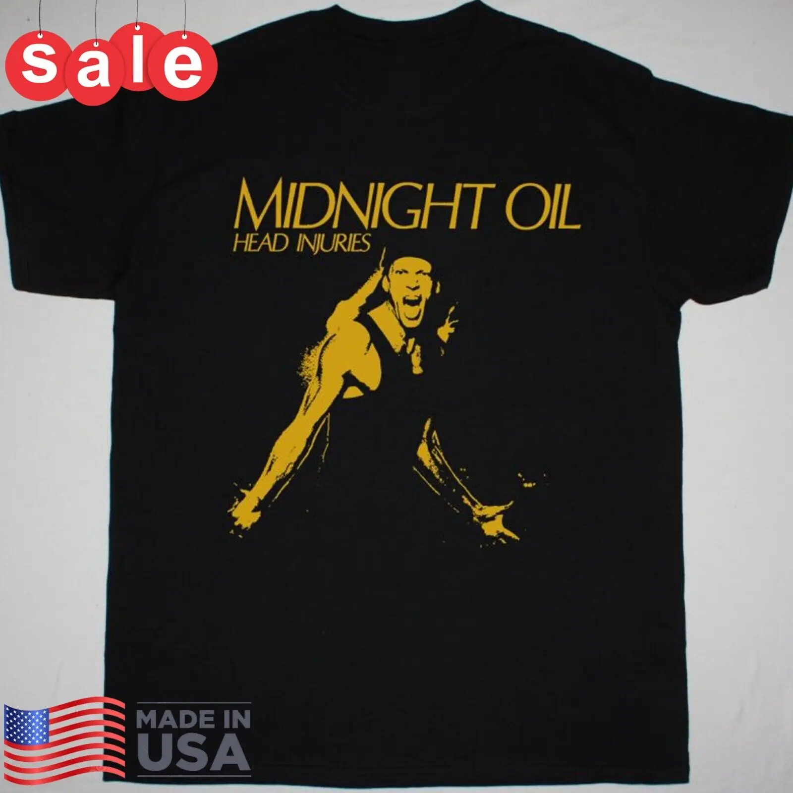 New MIDNIGHT OIL HEAD INJURIES Gift For Fans Unisex S-5XL Shirt 1LU571