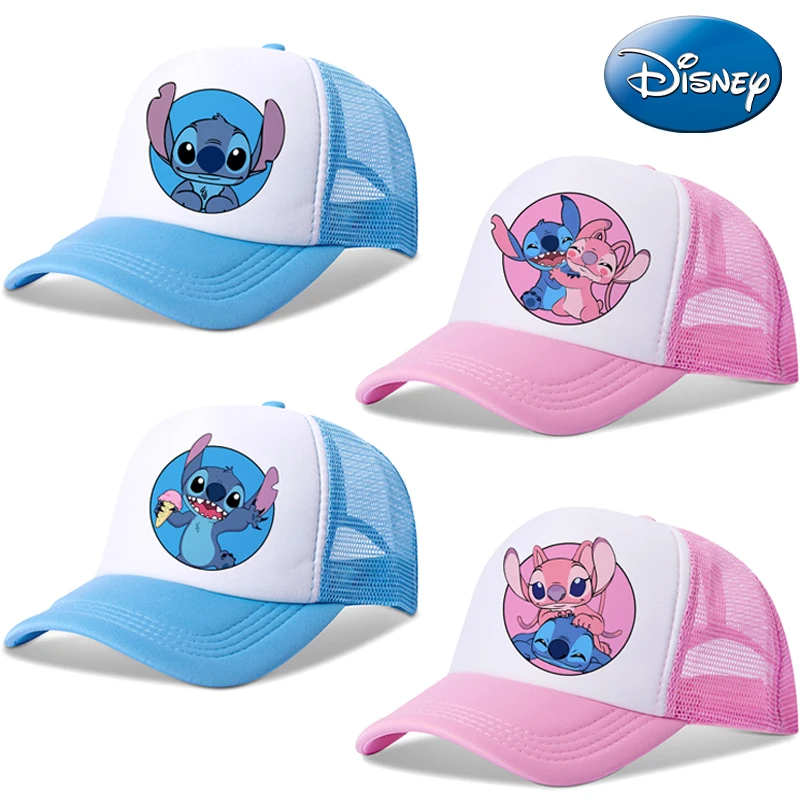 New Stitch Disney Children Baseball Caps Cartoon Casual Hat Kids Outdoor Sports Sun Hat Adjustable Peaked Cap Birthday Gifts