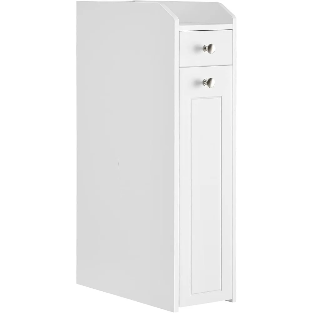 

Small Bathroom Storage Cabinet, Slim Bathroom Storage Organizer, Toilet Paper Holder with Storage, Toilet Paper Storage