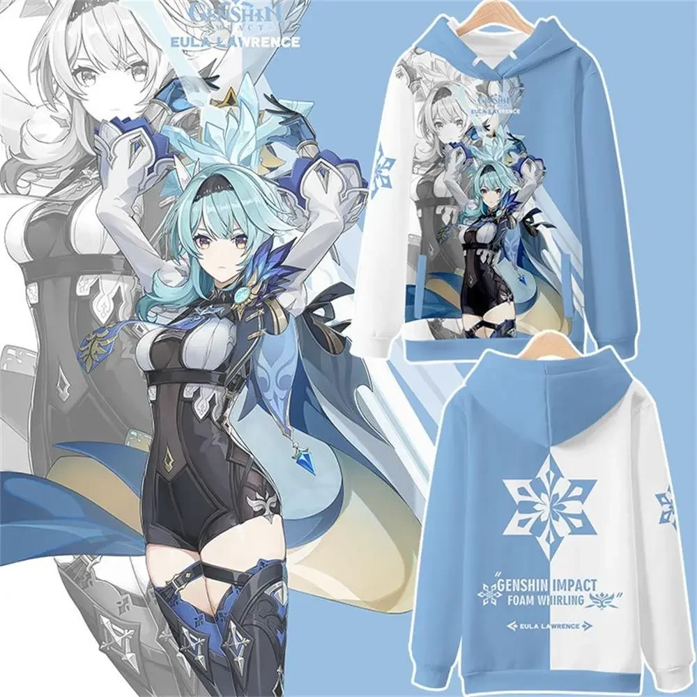 2023 bluza z kapturem 3D genshin Impact nadrukowane Logo cosplay damska/męska codzienna bluza z kapturem ubrania harajuku mężczyzn z lat codzienna bluza z kapturem