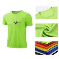 Summer Hot Sales Jogging Shorts Sleeve T-shirt Casual Sports Cool Daily Quick Drying Versatile Outdoors Men's Tops Tees Clothing