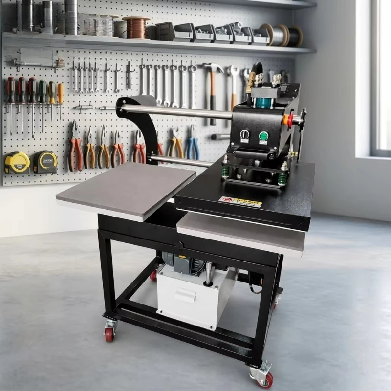 Industrial Dual Worktable Sublimation Heat Press Machine Easy Control for Hat Scarf Beach Towel Printing Production