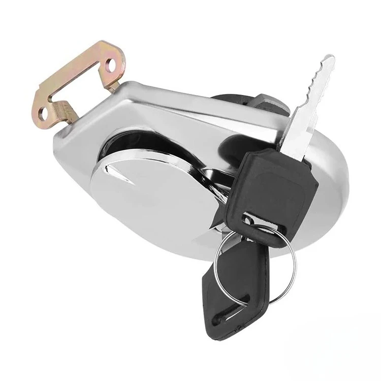 1 Set Motorcycle Fuel Gas Cap Tank Cover with 2 Keys for Honda VF750C VF750 VF 750 700 Rustproof Stainless Steel
