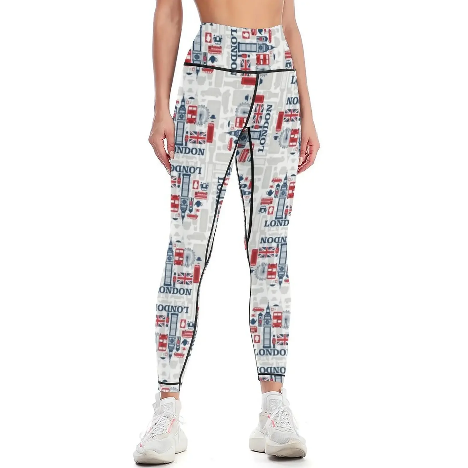 

London Graphic Design Leggings sportswear gym sports woman gym sports tennis for Legging sport Womens Leggings