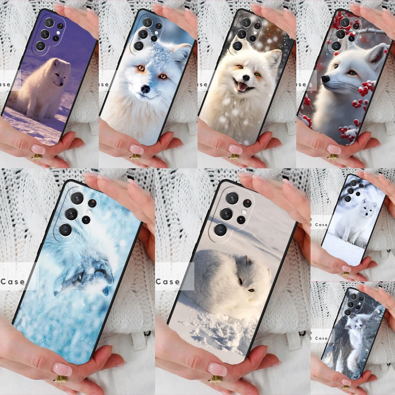 Funda para Teléfono Artic Fox para Samsung Galaxy S26 Ultra S20 FE Note 10 S24 S23 S21 S25 Plus S22