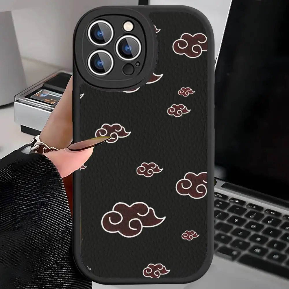 Чехол для телефона Anime N-NARUTOS для IPhone 16, 15, 14, 13, 12, 11 Pro Max Plus, противоударный кожаный чехол