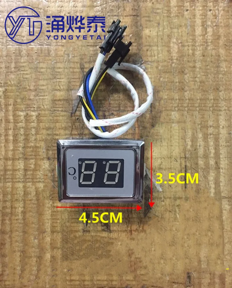 YYT Natural gas water heater accessories temperature display digital display 88 square round display meter