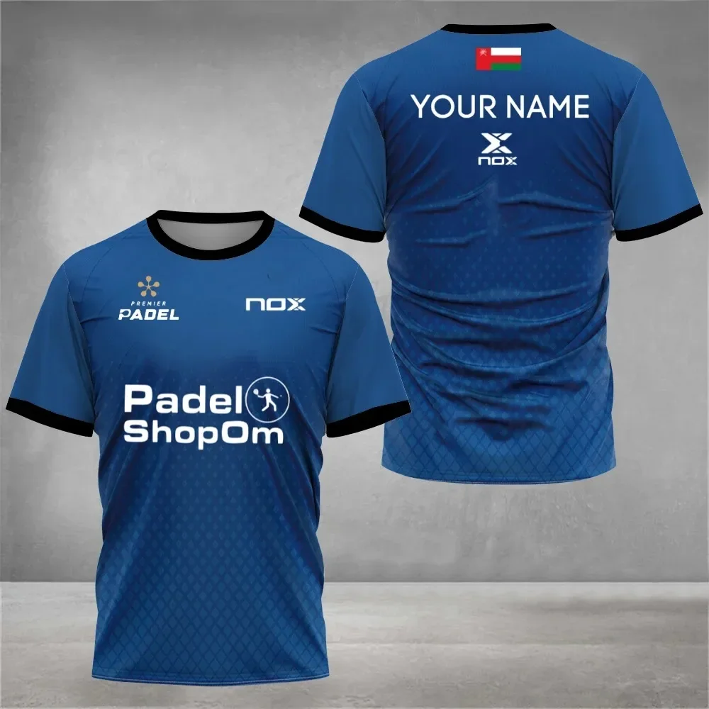 تي شيرت 2024 انفجار الصيف Padel Shopom مشترك فضفاض ومريح ملابس رياضية غير رسمية T-shirt3D الرجال الفاخرة تي شيرت #5