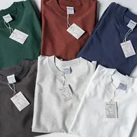 Rugged Bronson 300g Camiseta lisa Estilo casual americano Camiseta de algodón pesado para hombre