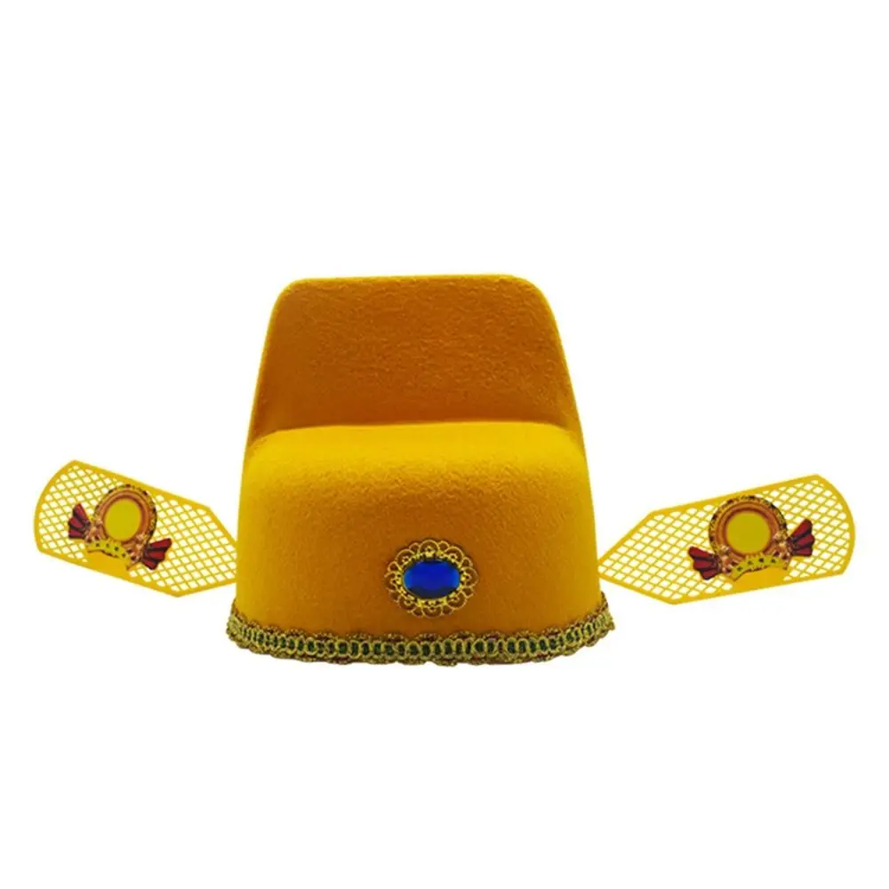 

Children Hat Cabridegroom Cap Photograph Prop Hanfu Accessories Chinese Style Hat Black Gauze Cap Number One Scholar Cap